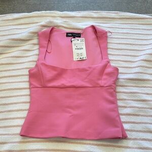 Zara pink top NWT